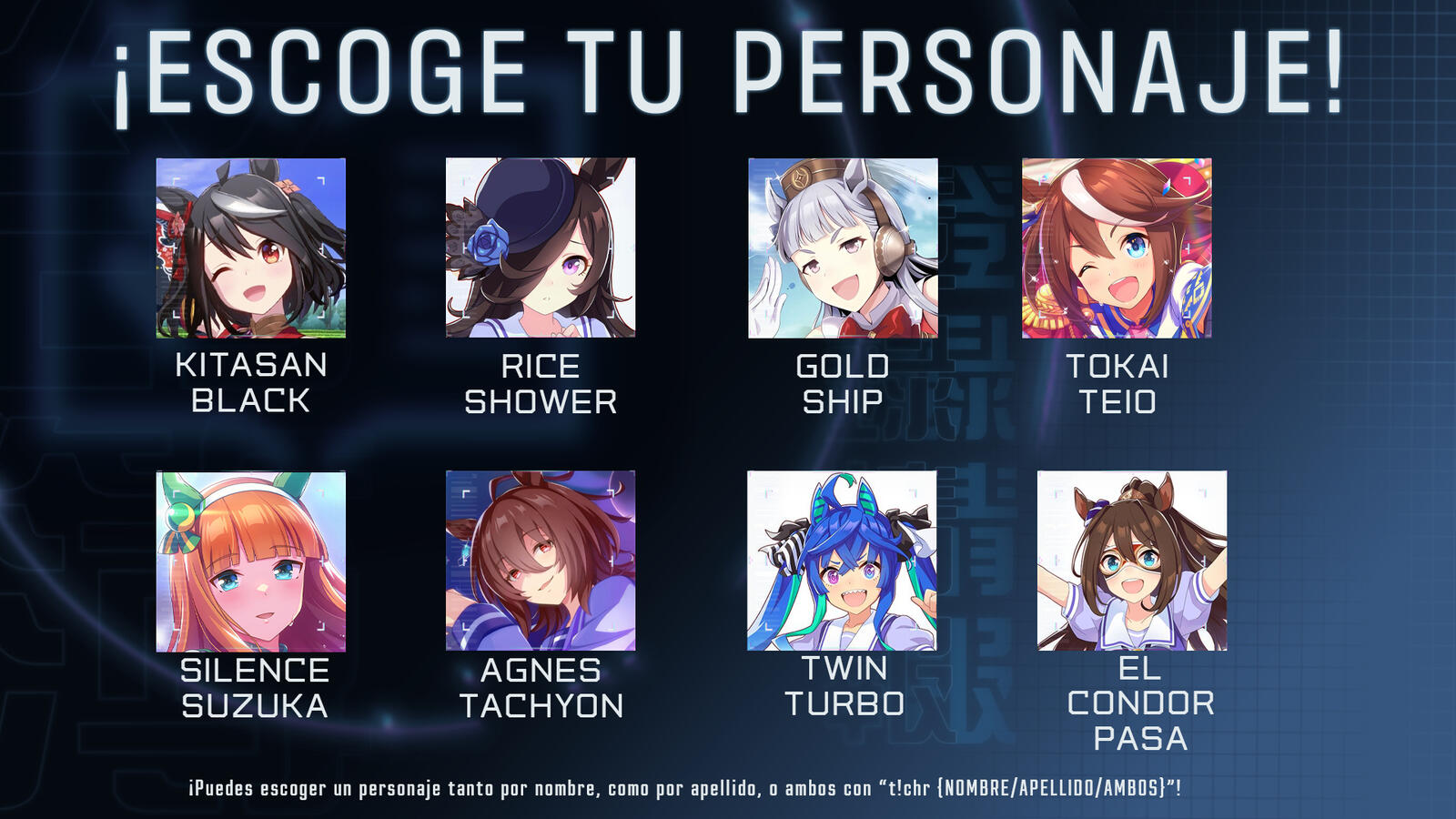 V1.2.0 Añadidos 13 personajes de Uma Musume al bot